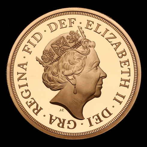 イギリス 2019年 エリザベス2世 金貨 5枚セット 裸